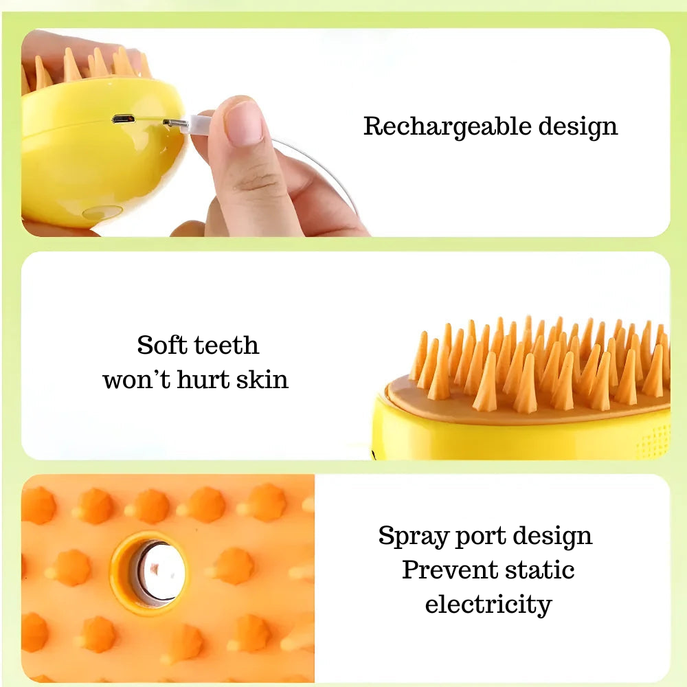 Steam Massage Hair Removal Brush